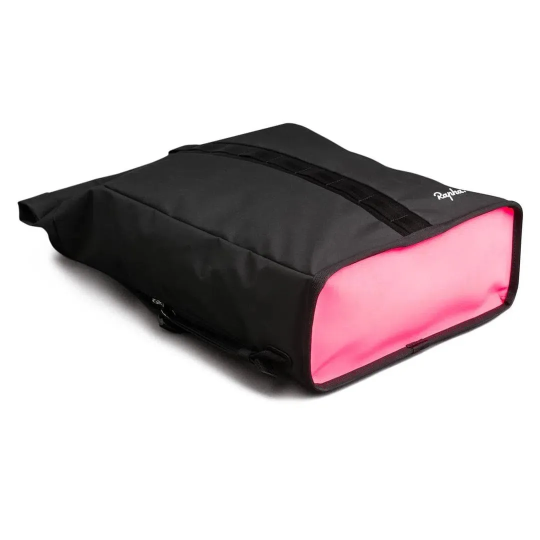 RAPHA Roll Top Backpack - Black/Pink