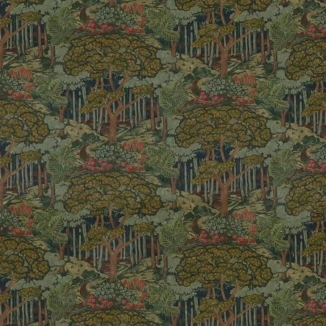 Ruskin Emerald Velvet Fabric