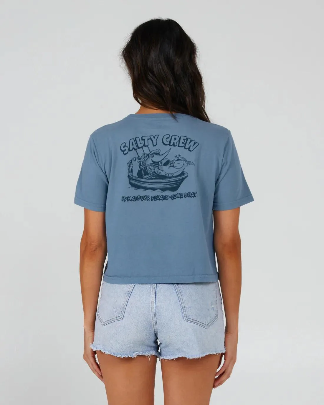 Salty Crew Women's Floats Your Boat Crop Tee