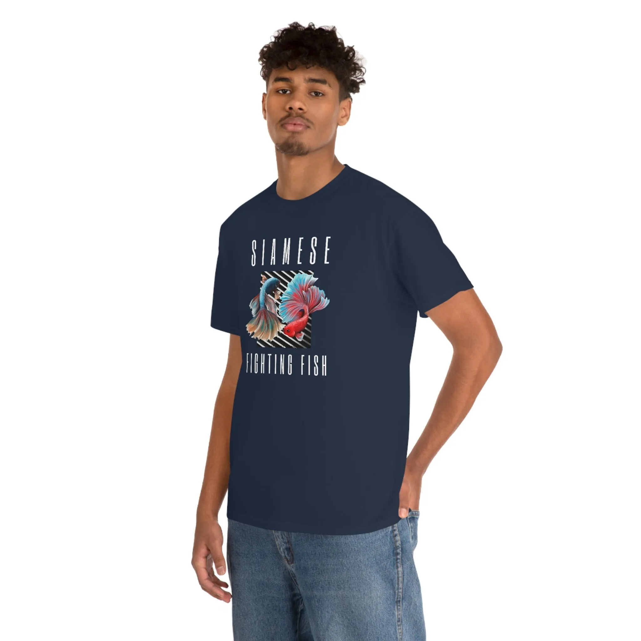 Siamese Fighting Fish IV Heavy Cotton T-Shirt