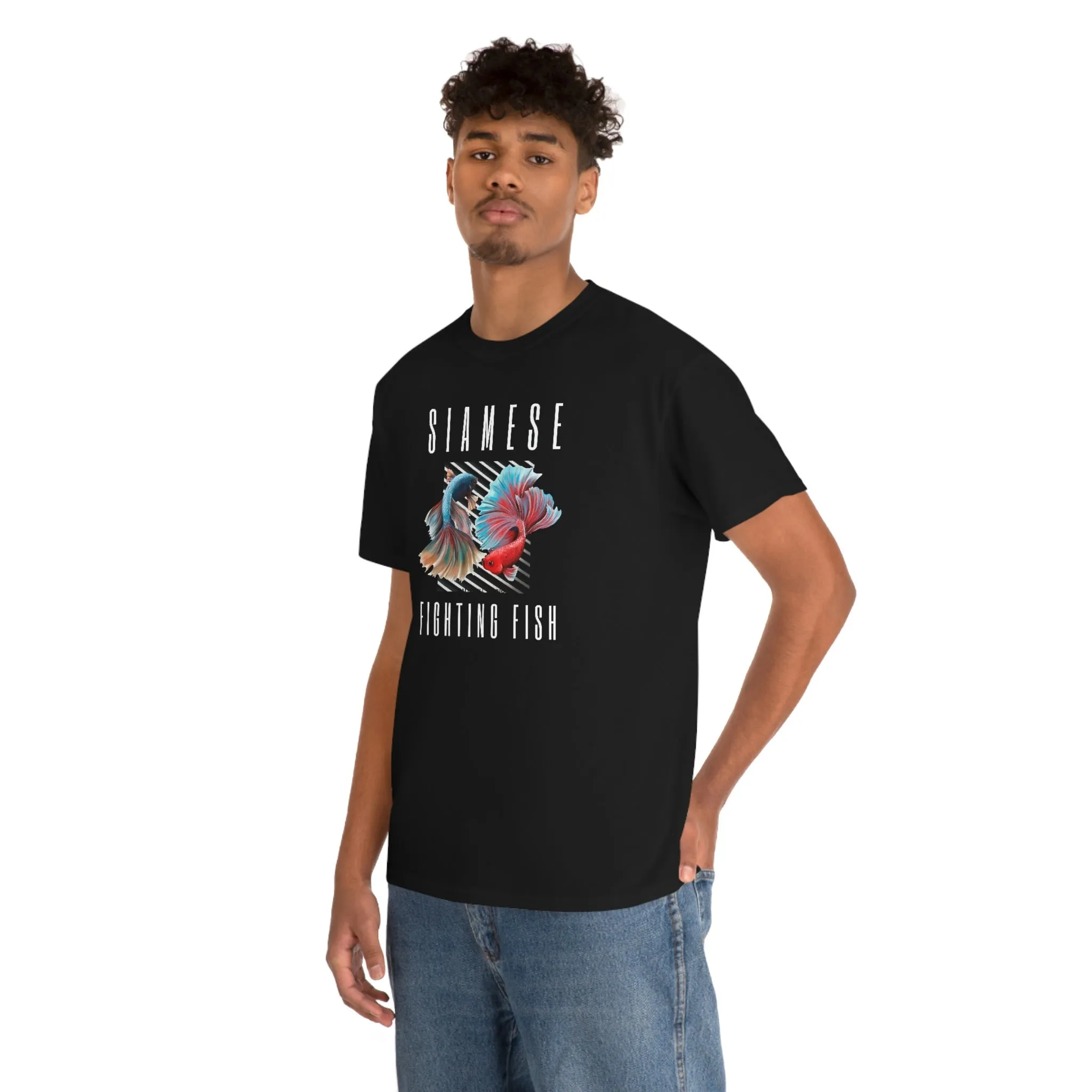 Siamese Fighting Fish IV Heavy Cotton T-Shirt