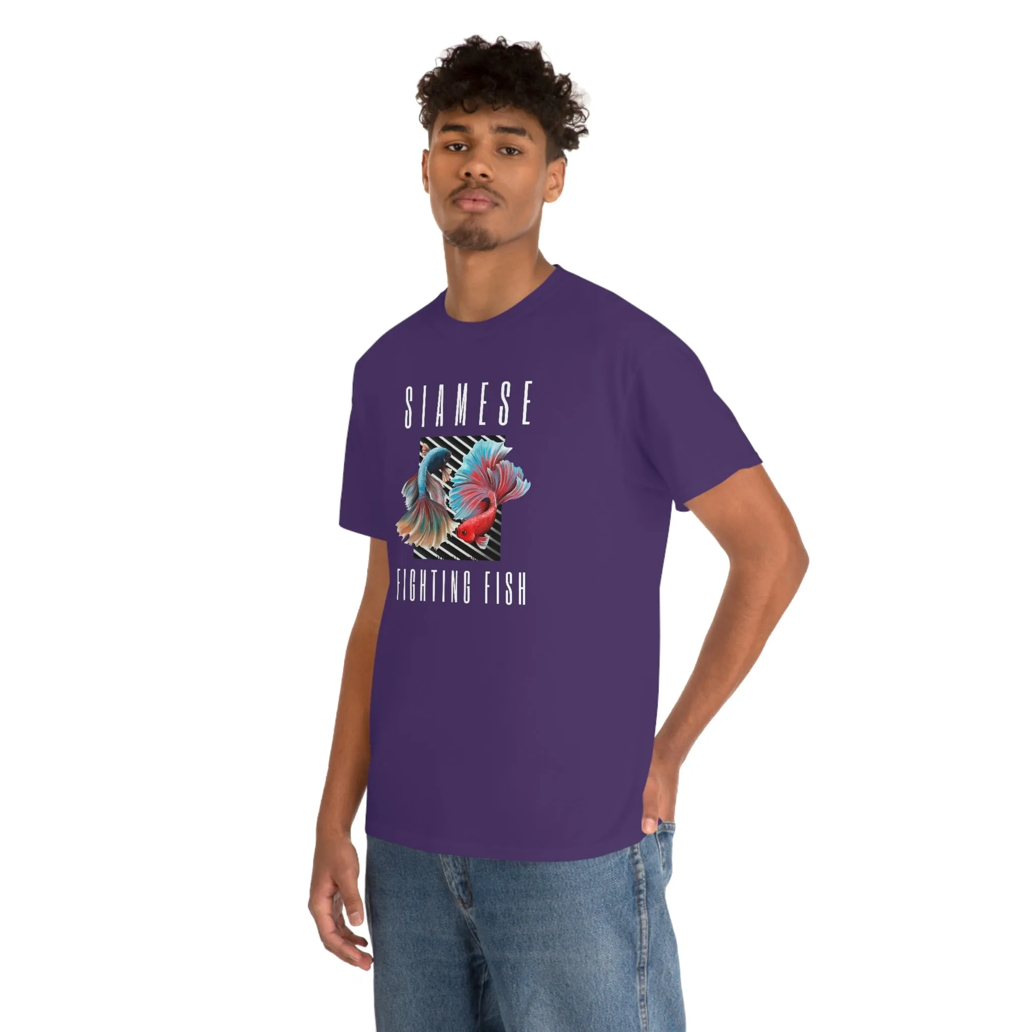 Siamese Fighting Fish IV Heavy Cotton T-Shirt