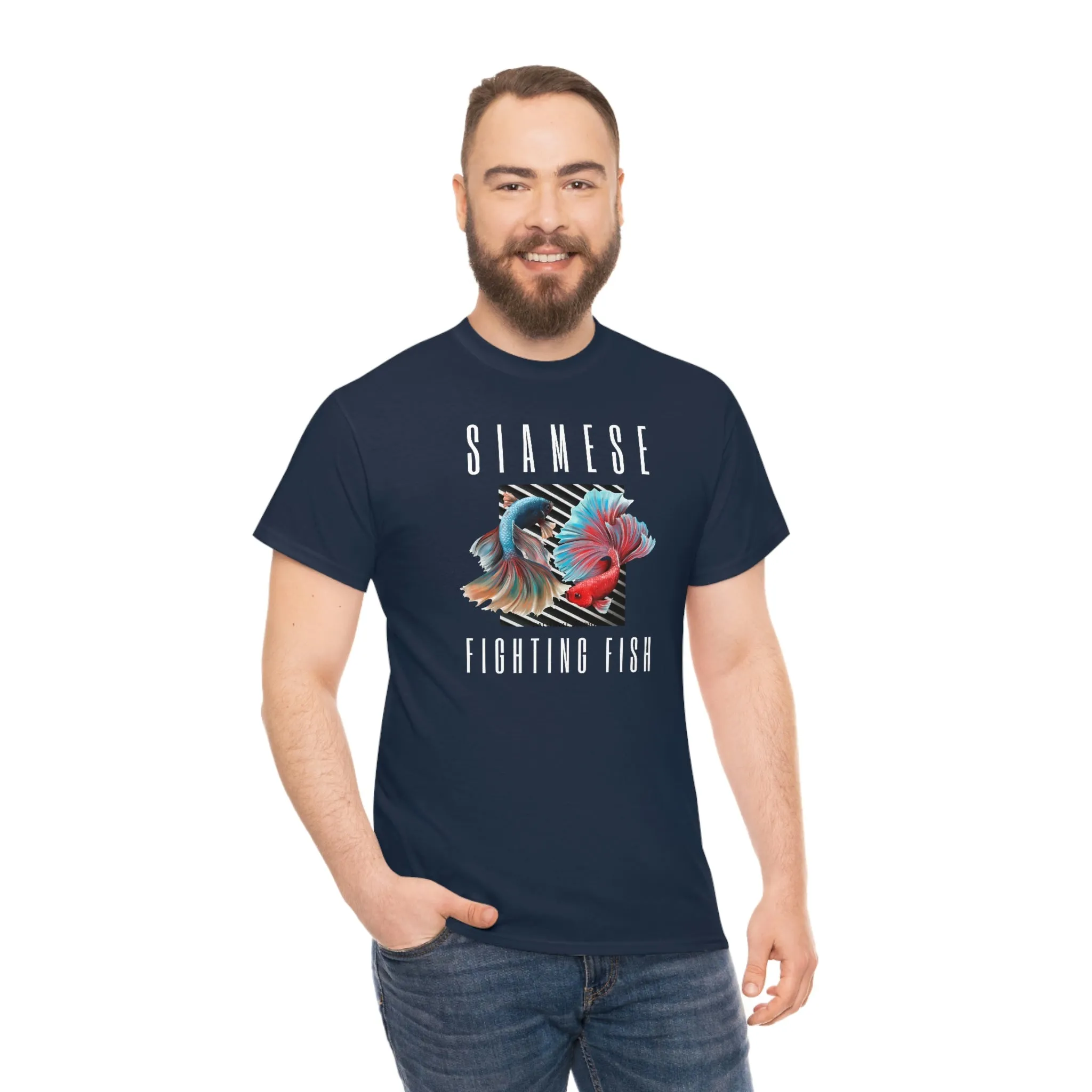 Siamese Fighting Fish IV Heavy Cotton T-Shirt