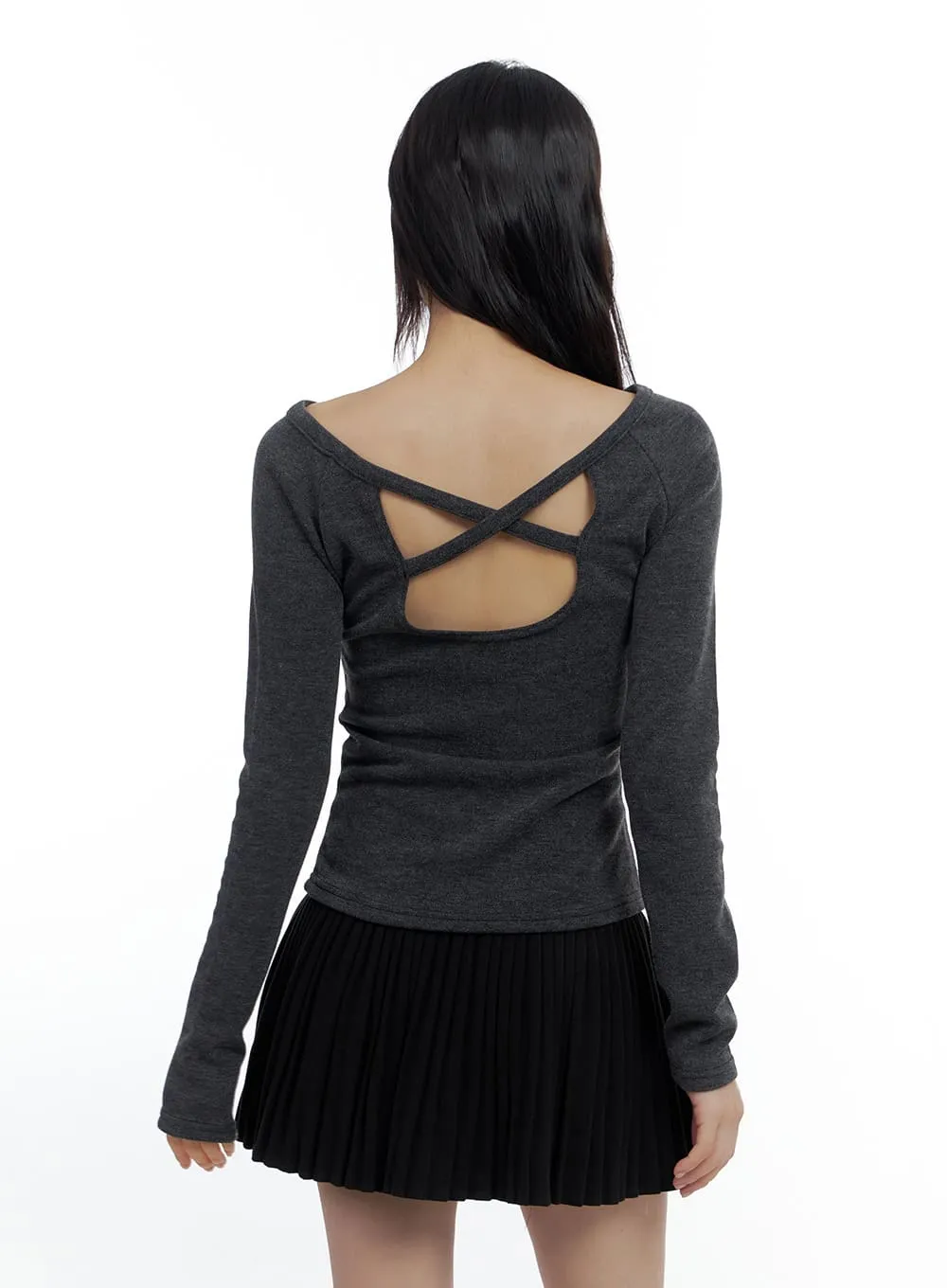 Sleek Cutout Slim Fit Top CS420