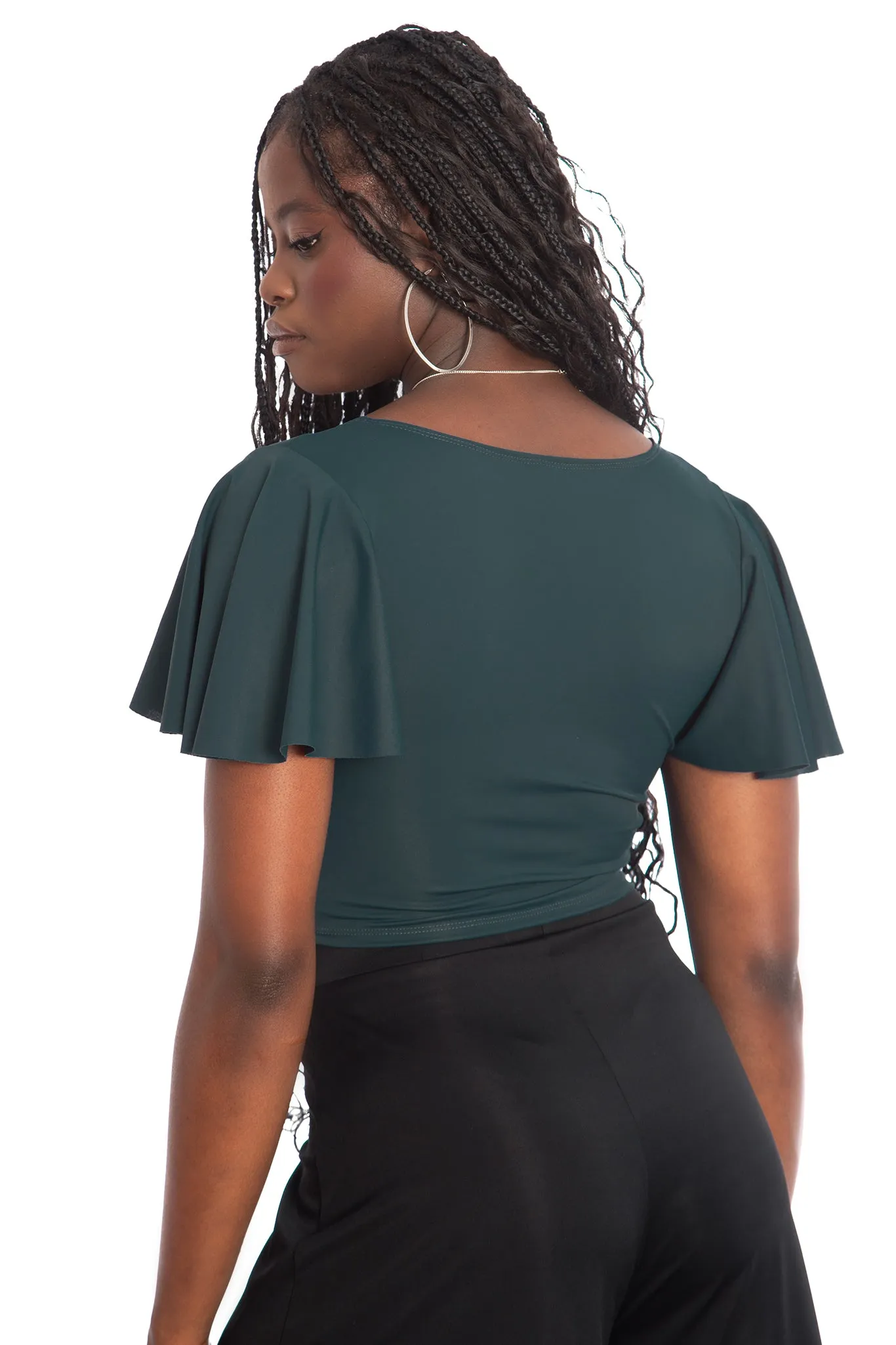 Sleek Teal Rio Marilyn Top