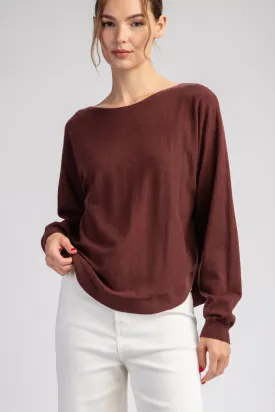 Solid Long Sleeve Sweater Top