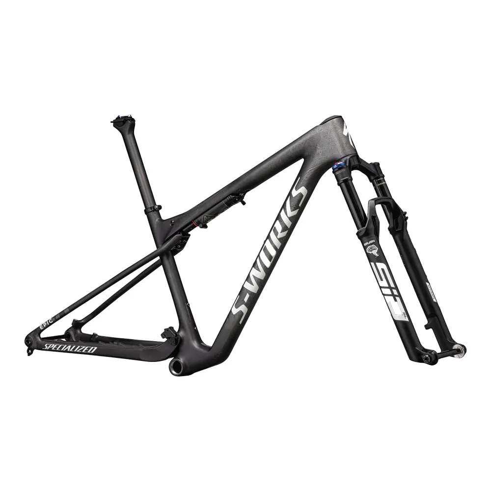 SPECIALIZED Sworks Epic World Cup  Mountain Bike Frameset - Satin Smoke Granite / Metallic White Silver