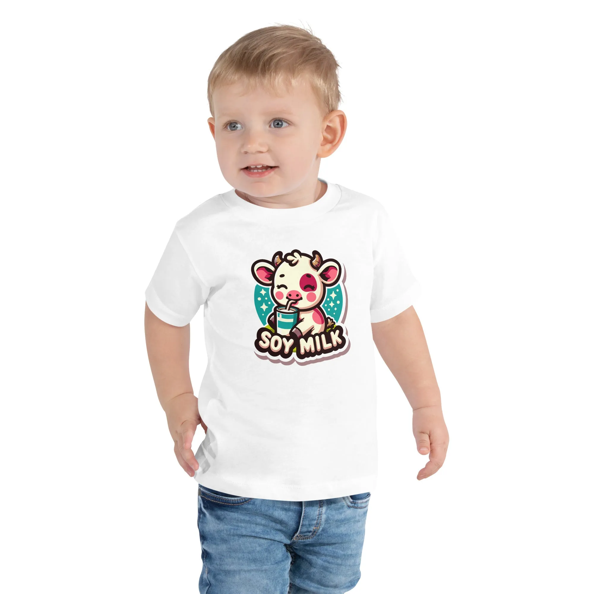 Toddler Short Sleeve Tee Soy Sippin' Cow