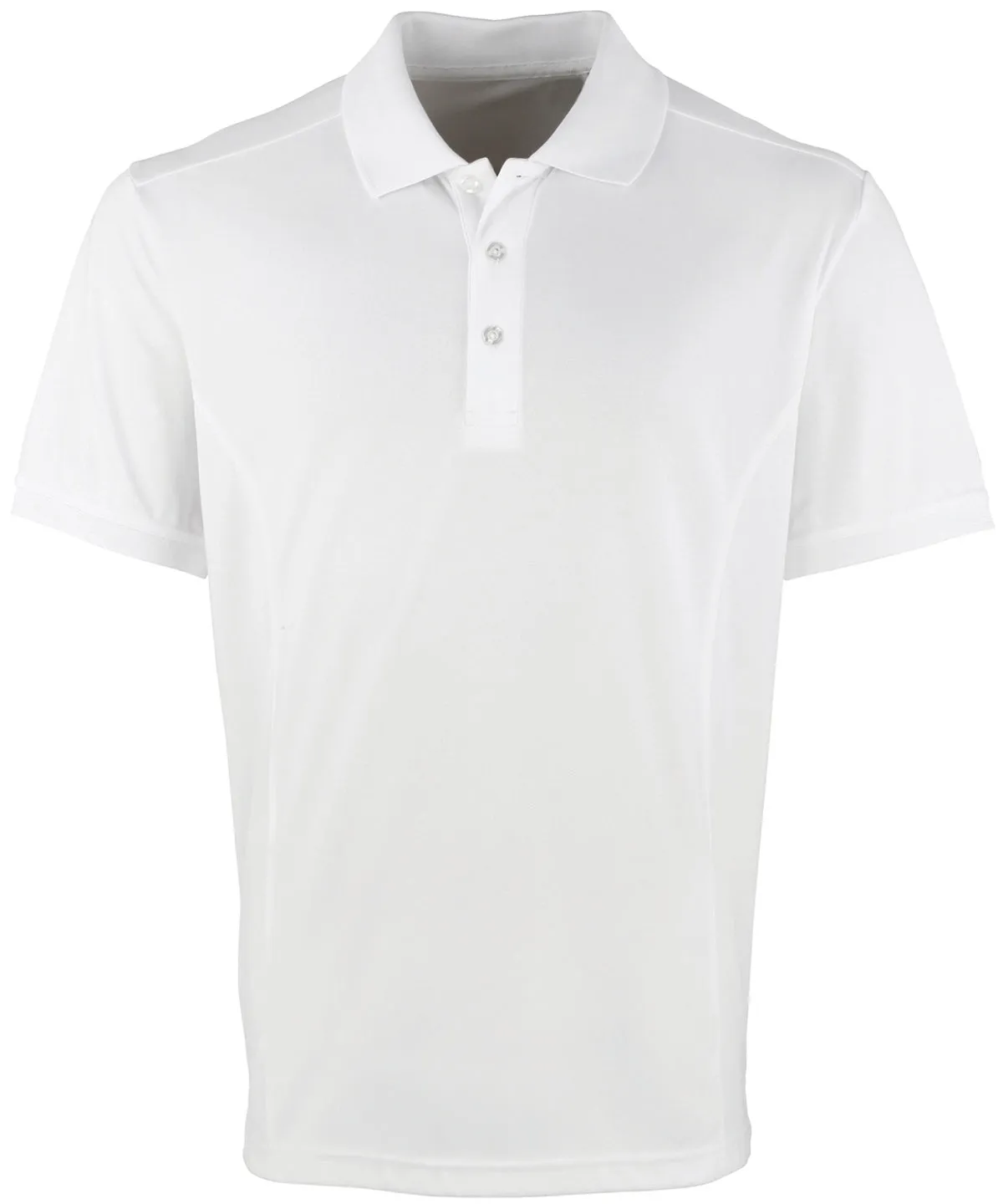 White - Coolchecker® piqué polo