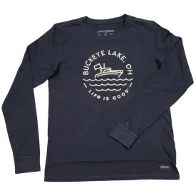 Women's Boating Circle Long Sleeve Crusher Tee