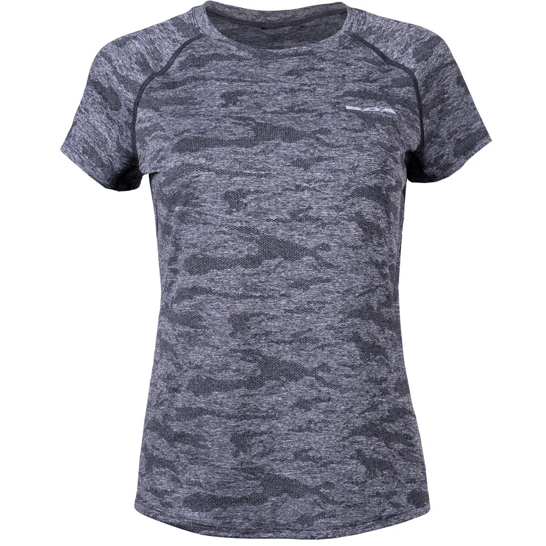 Women's Short Sleeve Raglan Tee Slim Fit - Charcoal