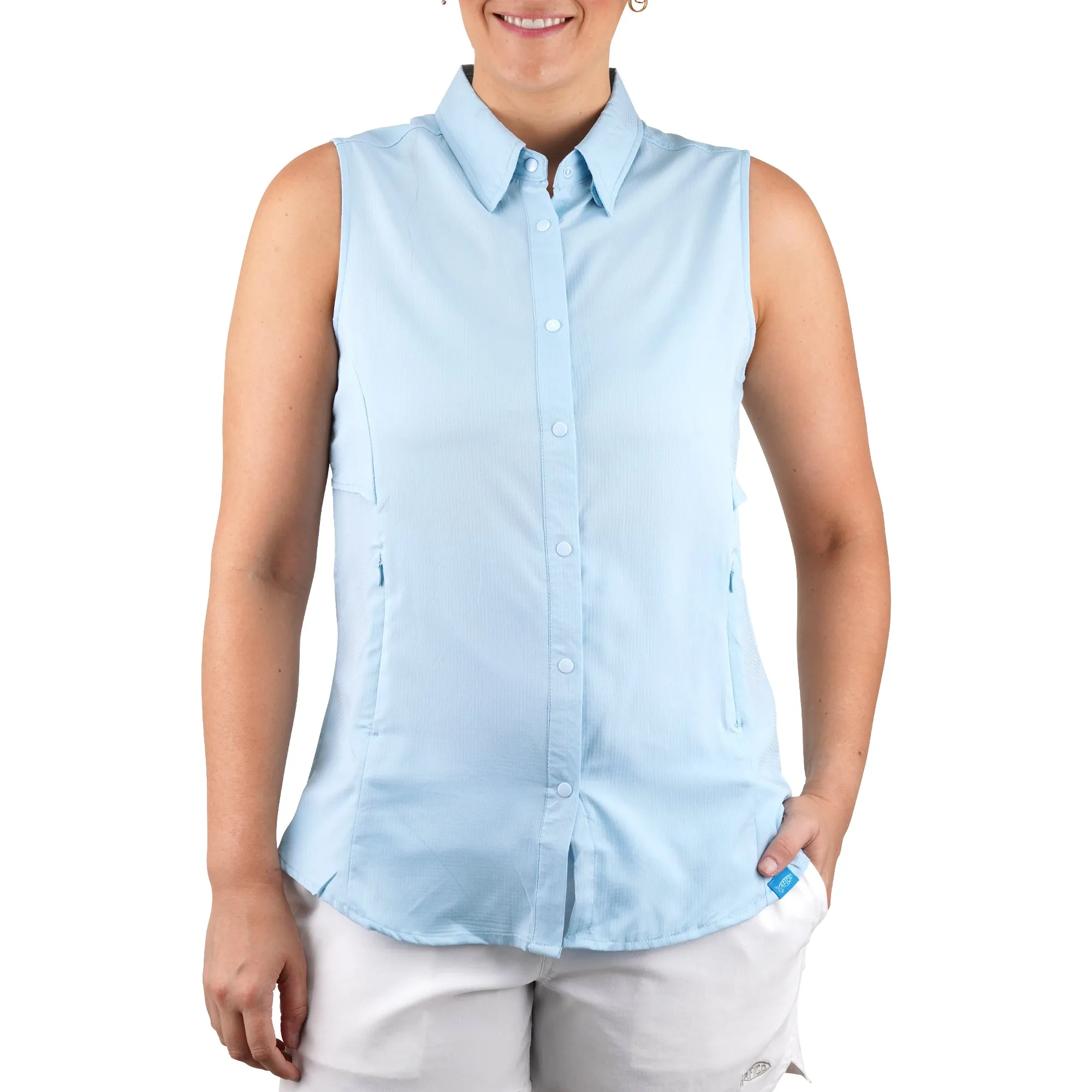 Women's Wrangle Sleeveless Vented Fishing Shirt