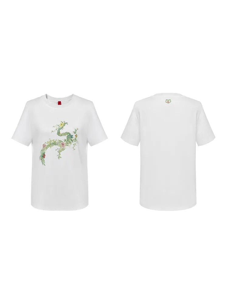 YAYING Cotton Print T-Shirt